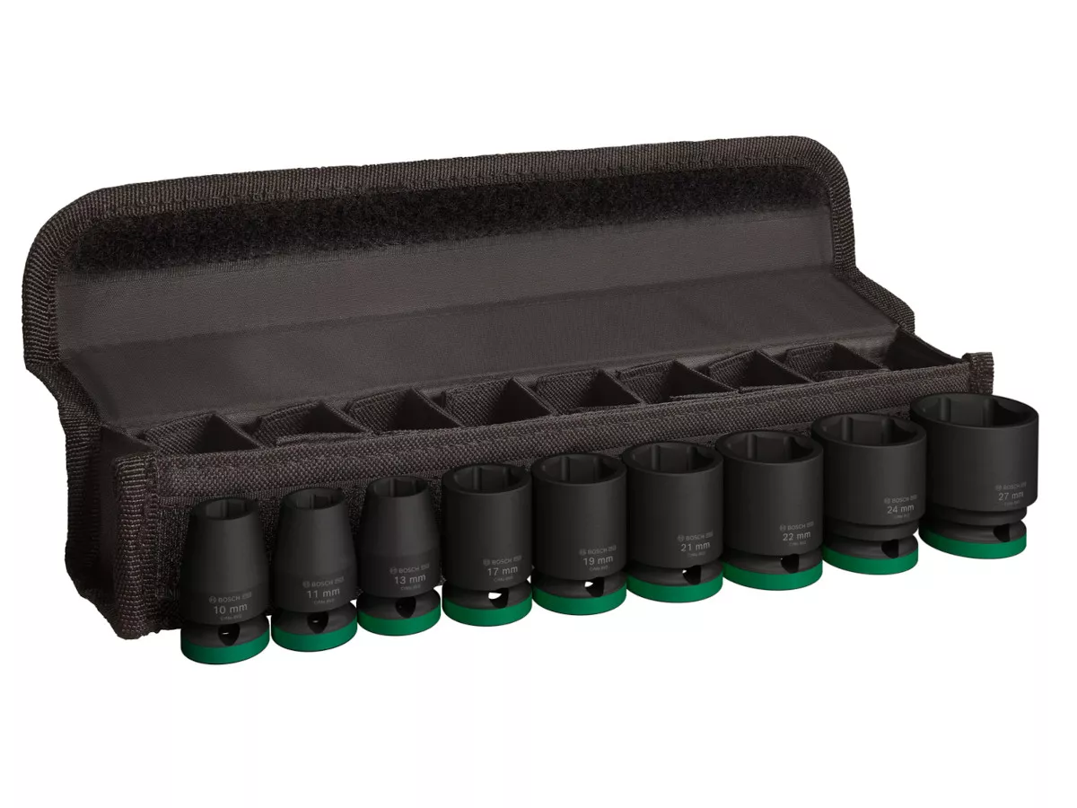 Jeu de 9 douilles 1/2\" PRO Impact Bosch